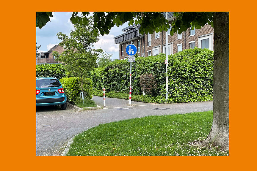 Multicover Bogenstr. Gefahr durch Poller