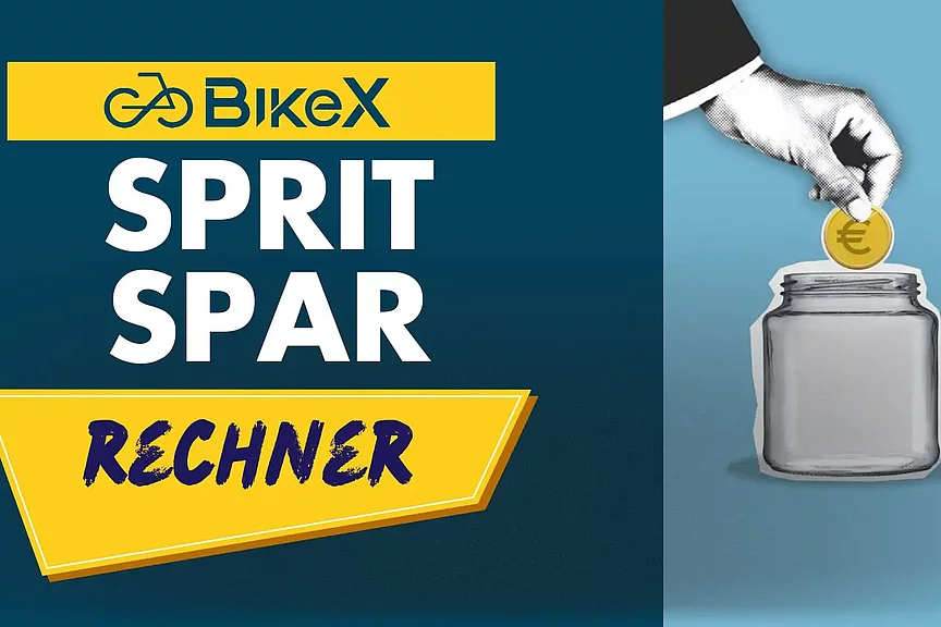 BIKE X SpritSparRechner Geld sparen mit dem Fahrrad - Modul Rechner
