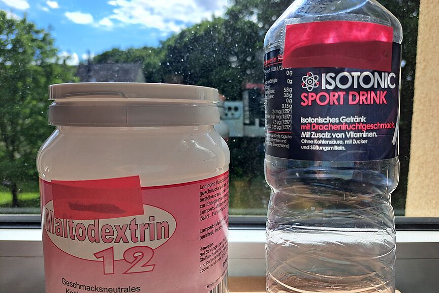 Zwei verschiedene Isodrinks Zwei verschiedene Isodrinks