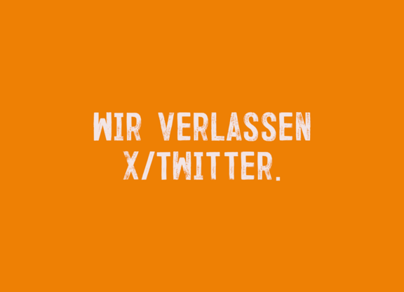 Wir verlassen X/Twitter.